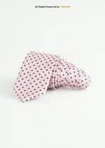 Light Pink Silk Tie Polka Dots - T-202 - Image 2