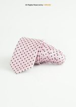 Light Pink Silk Tie Polka Dots - T-202