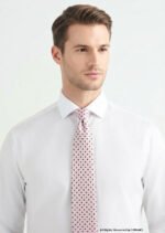 Light Pink Silk Tie Polka Dots - T-202