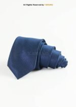 Royal Blue Silk Tie Micro Texture - T-207 - Image 2