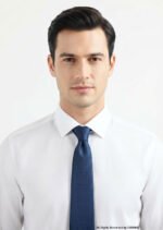 Royal Blue Silk Tie Micro Texture - T-207