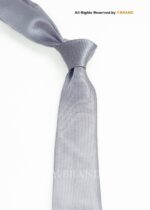 Silver Tie Micro-Check Woven - T-210 - Image 2