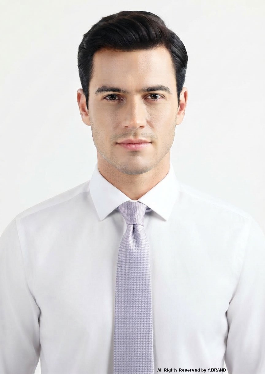 T-210b Silver Tie Micro-Check Woven - T-210 - Image 1