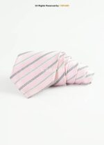 Light Pink Tie Diagonal Stripe Textured - T-212