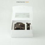 Chocolate Brown Plaid Tie Gift Set: Necktie, Pocket Square & Cufflinks TS-1074 - Image 3