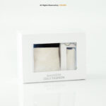 Cream Paisley Tie Gift Set – 3pc Wedding Necktie, Pocket Square & Cufflinks TS-1076 - Image 2