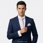 Blush Pink Paisley Tie Gift Set – 3pc Wedding Necktie, Pocket Square & Cufflinks TS-1077