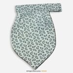 PREFOLD Grey & Black Paisley Men's Neck Scarf, Pocket Square Set-NS-1032