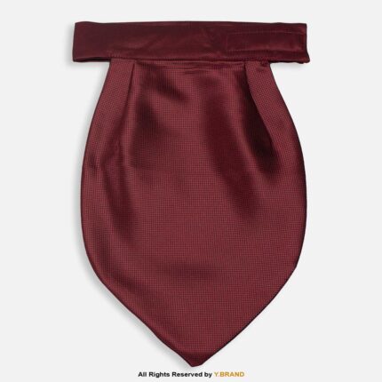 PREFOLD Red-on-Red Paisley Men's Neck Scarf, Pocket Square Set-NS-1039