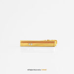 Gold/Silver Slim Wave Design Tie Clip- TP-1117