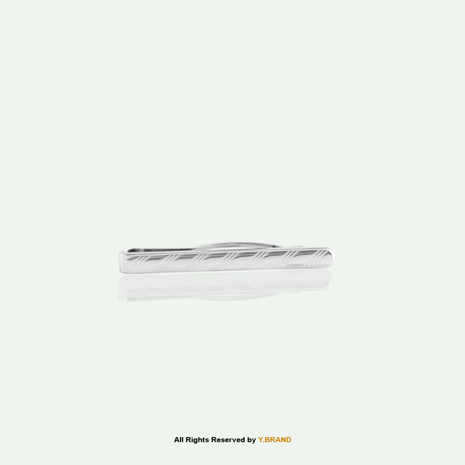Sleek Silver-Toned Tie Clip- TP-1129