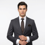 Gint Green Paisley Patterned Tie Gift Set – 3pc Premium Silk Necktie, Pocket Square & Cufflinks TS-1085