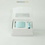 Light Blue Snd Silver Paisley Patterned Tie Gift Set – 3pc Premium Silk Necktie, Pocket Square & Cufflinks TS-1105 - Image 3
