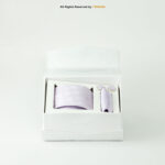 Light Purple Circle Pattern |Tie Gift Set – 3pc Premium Silk Necktie, Pocket Square & Cufflinks TS-1121 - Image 3