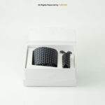 Geometric Pattern Necktie |Tie Gift Set – 3pc Premium Silk Necktie, Pocket Square & Cufflinks TS-1125 - Image 3