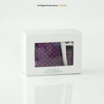 Purple Geometric Necktie |Tie Gift Set – 3pc Premium Silk Necktie, Pocket Square & Cufflinks TS-1126 - Image 2