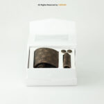 Handcrafted Brown Silk |Tie Gift Set – 3pc Premium Silk Necktie, Pocket Square & Cufflinks TS-1131 - Image 3