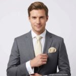 Cream Micro Pattern |Tie Gift Set – 3pc Premium Silk Necktie, Pocket Square & Cufflinks TS-1139
