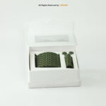 Bright Green Tresanti Men's Silk Pattern |Tie Gift Set – 3pc Premium Silk Necktie, Pocket Square & Cufflinks TS-1146 - Image 3
