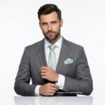 Mint Green Silk |Tie Gift Set – 3pc Premium Silk Necktie, Pocket Square & Cufflinks TS-1152