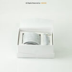 Slim Dotted Grey Necktie Pattern |Tie Gift Set – 3pc Premium Silk Necktie, Pocket Square & Cufflinks TS-1159 - Image 3