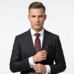 Purple And Black Geometric Silk Pattern |Tie Gift Set – 3pc Premium Silk Necktie, Pocket Square & Cufflinks TS-1160