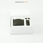 Black Necktie Yellow Dotted Design |Tie Gift Set – 3pc Premium Silk Necktie, Pocket Square & Cufflinks TS-1165 - Image 3