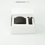Brown Polka Dot Necktie |Tie Gift Set – 3pc Premium Silk Necktie, Pocket Square & Cufflinks TS-1167 - Image 3
