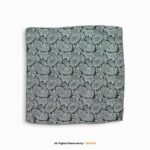 Slate Gray & Silver Paisley Men's Ascot Cravat Tie, Pocket Square Set-NS-1062 - Image 2