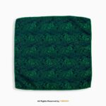 Emerald Green Vintage Paisley Men's Ascot Cravat Tie, Pocket Square Set-NS-1071 - Image 2
