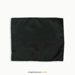 Jet Black Satin Paisley Men's Ascot Cravat Tie, Pocket Square Set-NS-1079 - Image 2