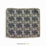 Navy Blue and Gold Paisley Men's Ascot Cravat Tie, Pocket Square Set-NS-1080 - Image 2