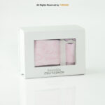 Light Pink Paisley Tie Gift Set – 3pc Premium Silk Necktie, Pocket Square & Cufflinks TS-1096 - Image 3
