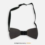 Dark Wooden Bow Tie with Polka Dot Knot BT-1032 - Image 2