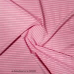 Pink & White Vertical Striped Fabric YCS-1043