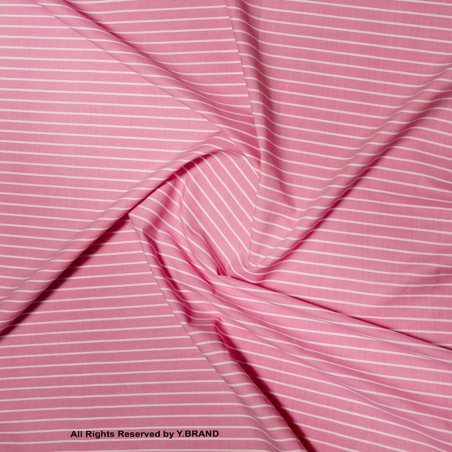 YCS-1043 Pink & White Vertical Striped Fabric YCS-1043 - Image 1
