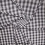 Navy Blue & White Gingham Check Fabric YCS-1045