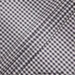 Navy Blue & White Gingham Check Fabric YCS-1045 - Image 3