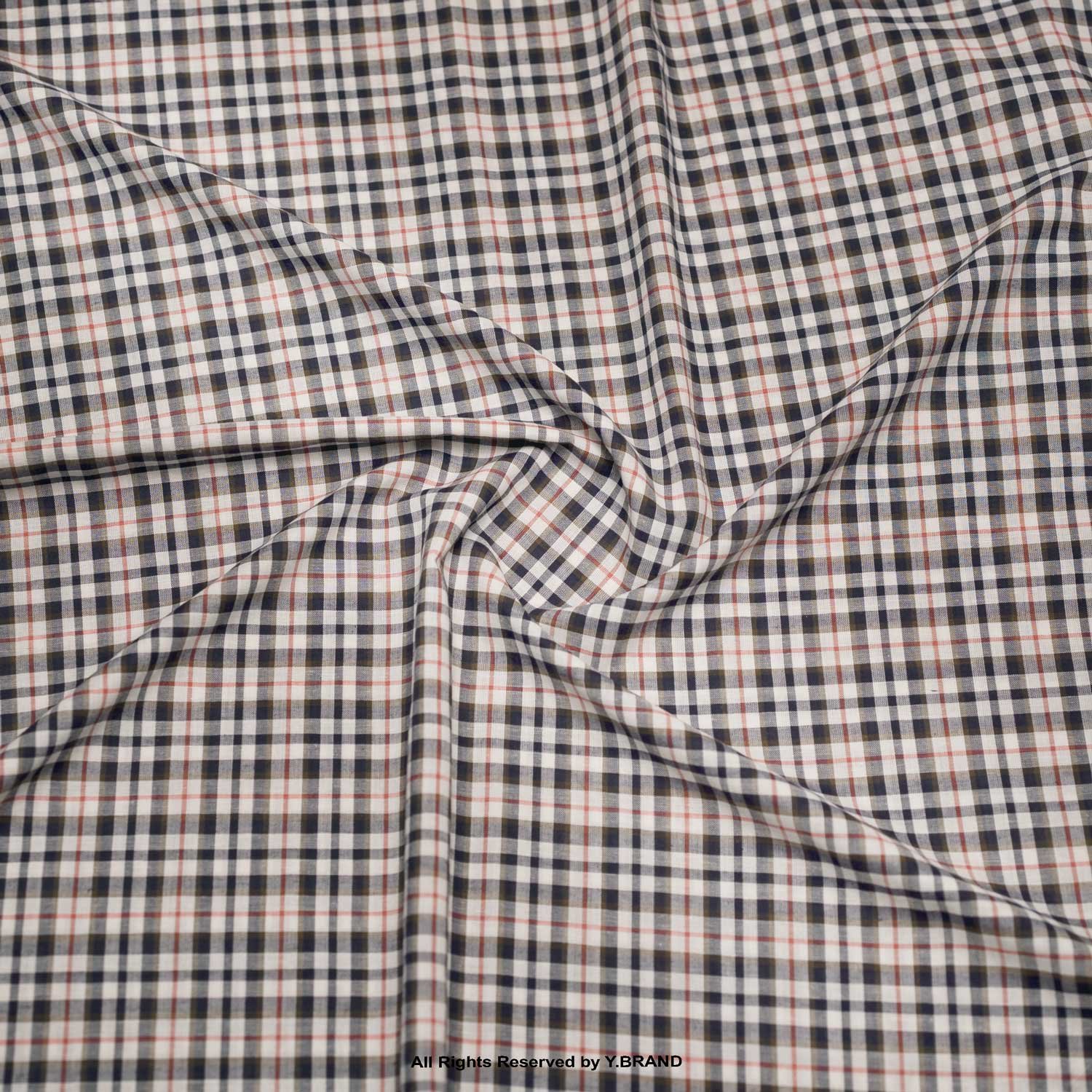 YCS-1048 Multi-Color Checked Shirt Fabric YCS-1047 - Image 1