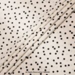 Off-White & Black Polka Dot Fabric YCS-1048 - Image 3