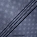 Slate Blue Geometric Micro-Printed Fabric YCS-1049 - Image 2
