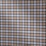 Light Blue & Brown Checked Fabric YCS-1051 - Image 2