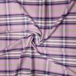 Pink & Navy Plaid Fabric YCS-1054
