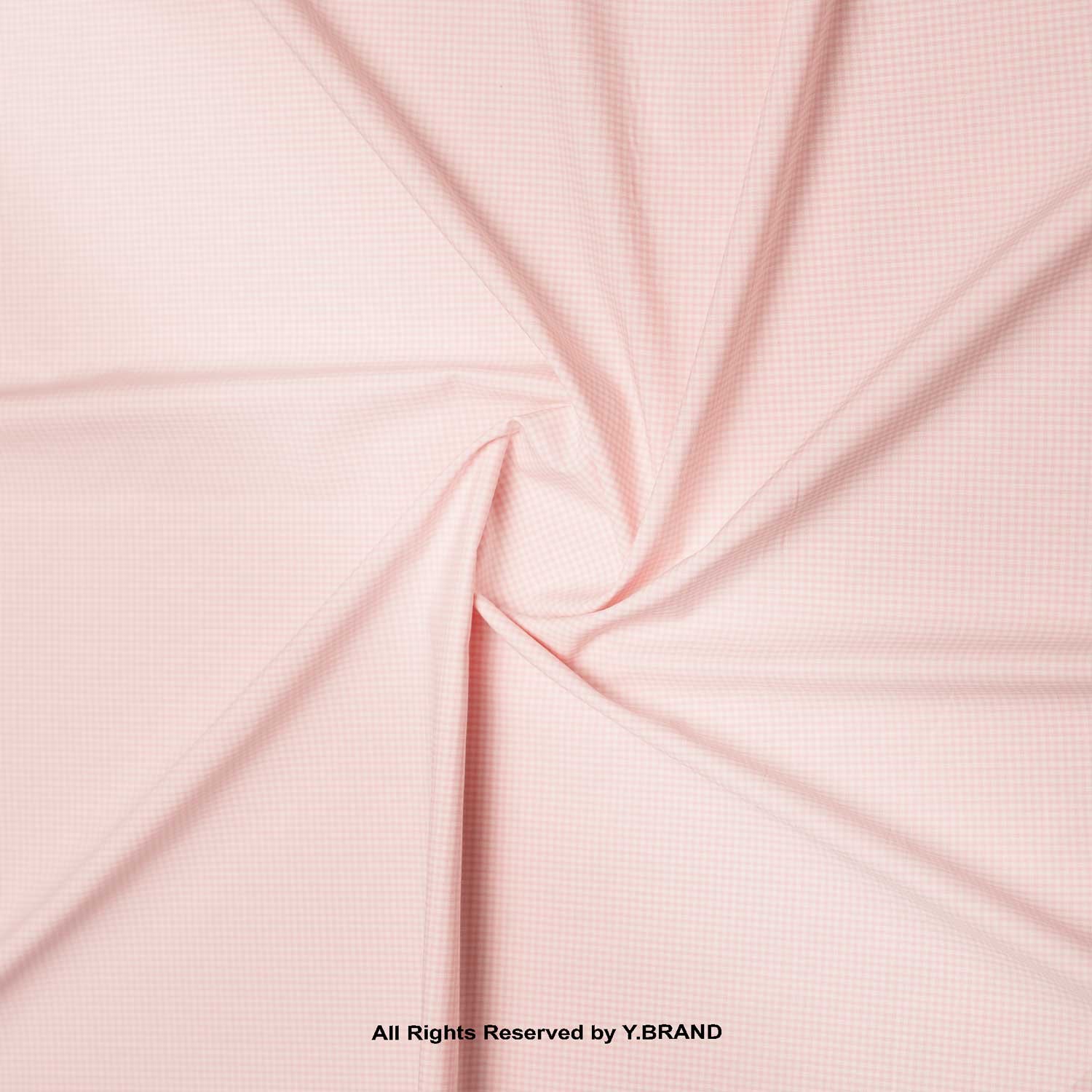 YCS-1064 Light Pink Micro-Checked Fabric YCS-1061 - Image 1