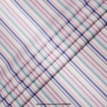 Pink & Blue Multi-Color Striped Fabric YCS-1062 - Image 3