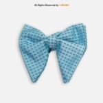 Sky Blue Textured Micro-Pattern Men's Bow Tie BT-1045 - Image 2