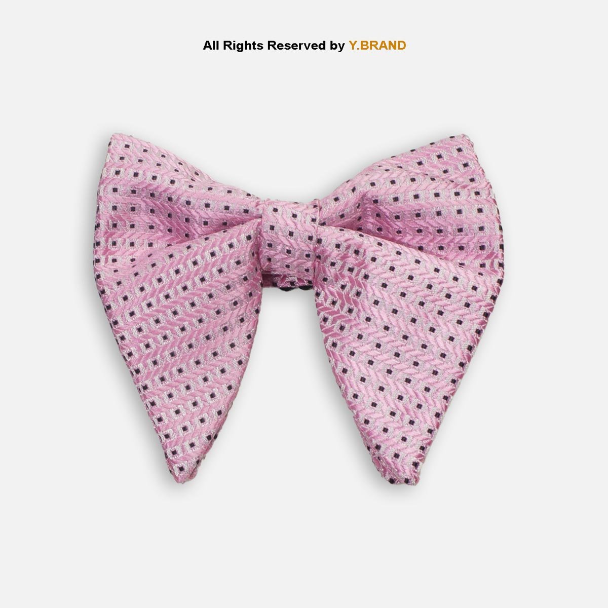 BT-1046 Dusty Pink Textured Micro-Pattern Men's Bow Tie BT-1046 - Image 1