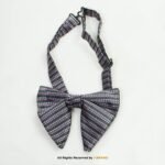 Black & Pink Textured Multi-Color Patterned Men's Bow Tie BT-1056 - Image 2