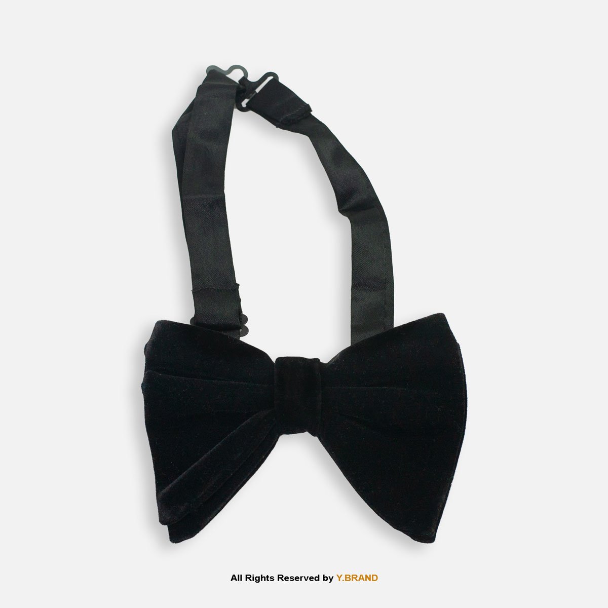 BT-1064 Classic Black Velvet Formal Men's Bow Tie BT-1064 - Image 1