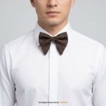 Black & Pink Textured Micro-Check Men's Bow Tie BT-1068